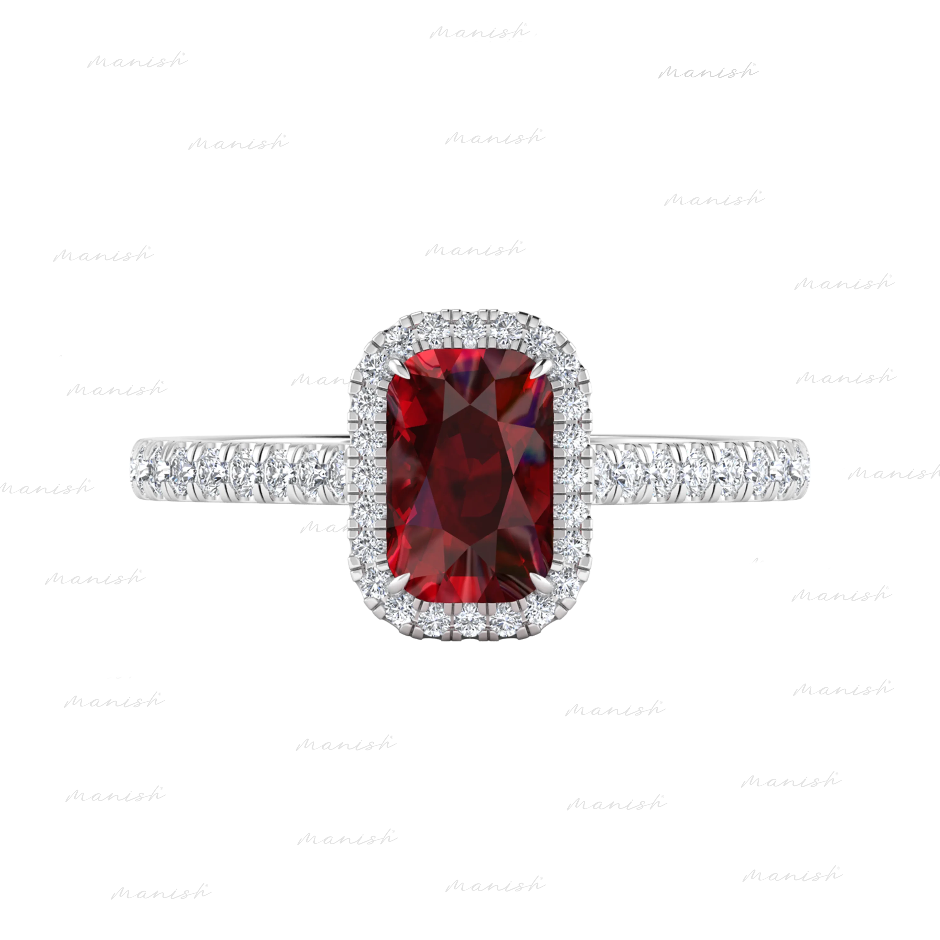 Erez Diamond and Ruby Ring